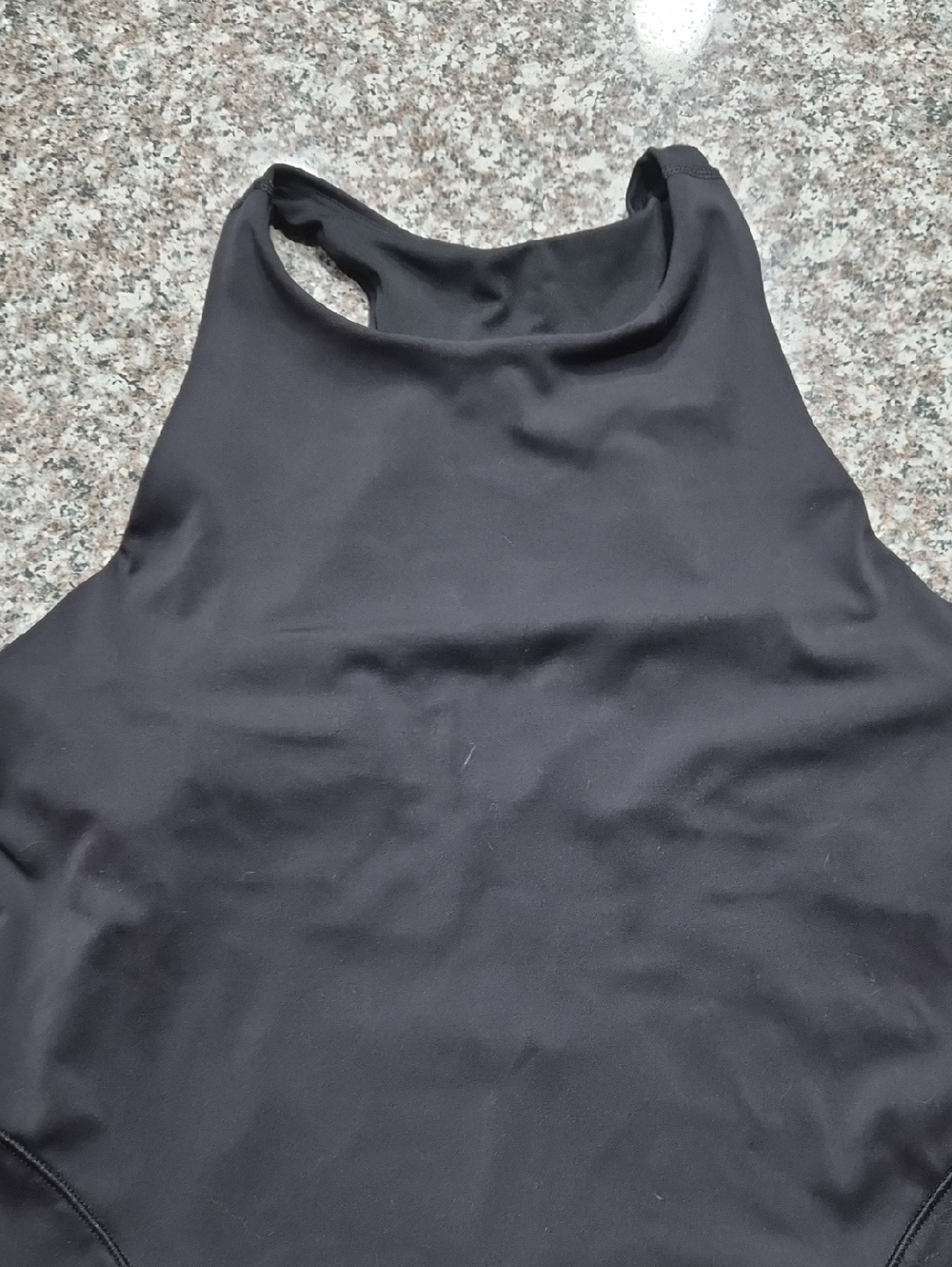 Women's Black High Neck Tank Top